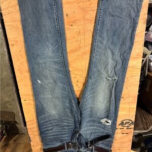 GAP Blue Skinny Jeans with Faded Wash